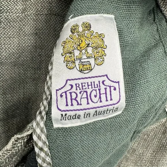 Vintage REHLI TRACHT Women's Linen Skirt Suit 80' Size Medium - Picture 5 of 16